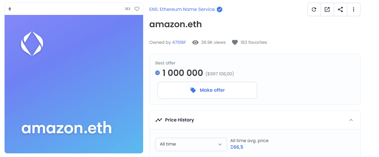 spend eth on amazon