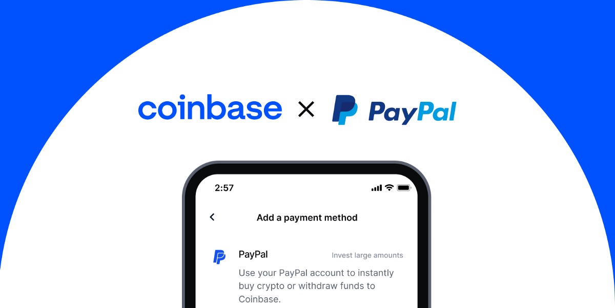 PayPal співпрацюватиме з криптовалютним обмінником Coinbase