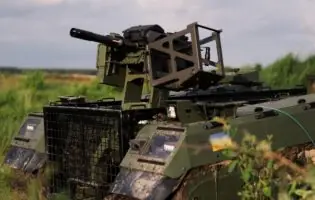 Українські розробники інтегрували бойову турель Буря у наземний робот THeMIS