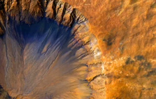 Астрономи NASA зафіксували найбільший ударний кратер на поверхні Марса
