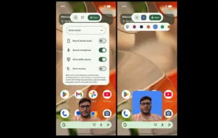 Android тестує нову функцію: записувати екран і обличчя одночасно
