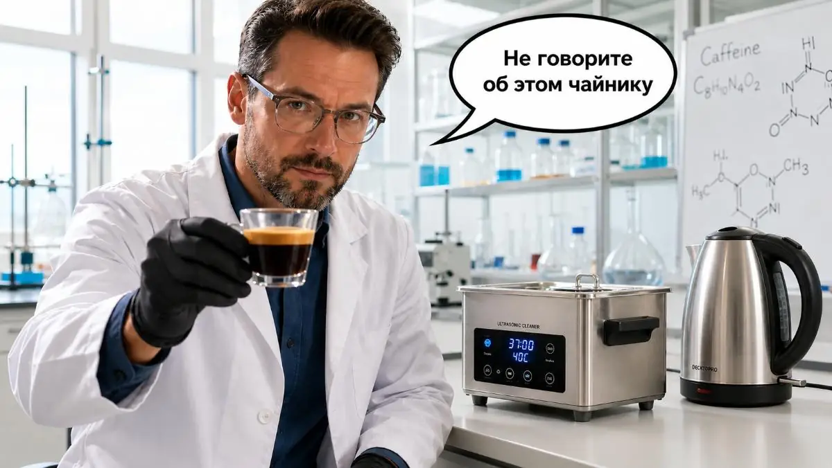 Ультразвук замість нагріву: науковці створили еспресо на воді кімнатної температури